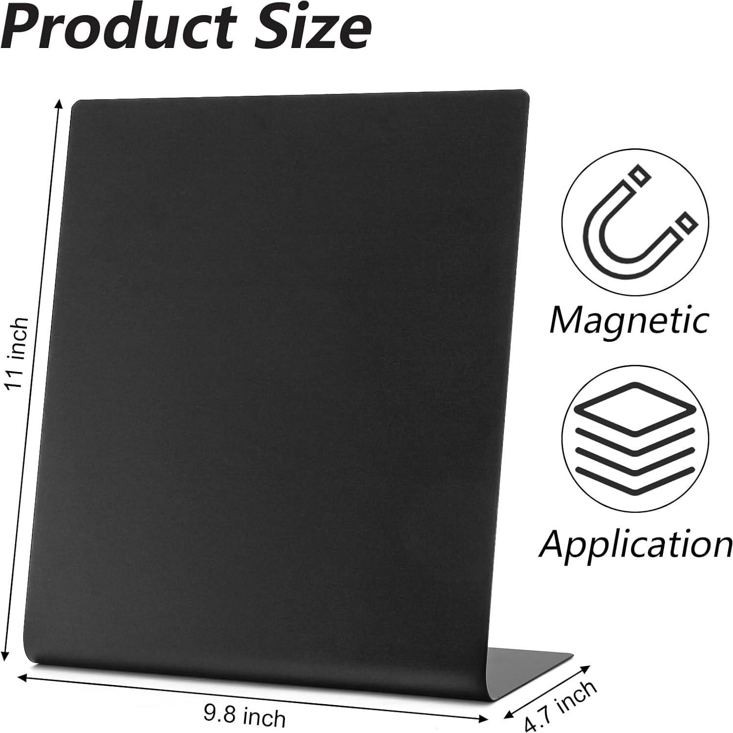 Tablero Magnético de Corcho Bekith 2 Piezas 27.94x24.89cm Negro