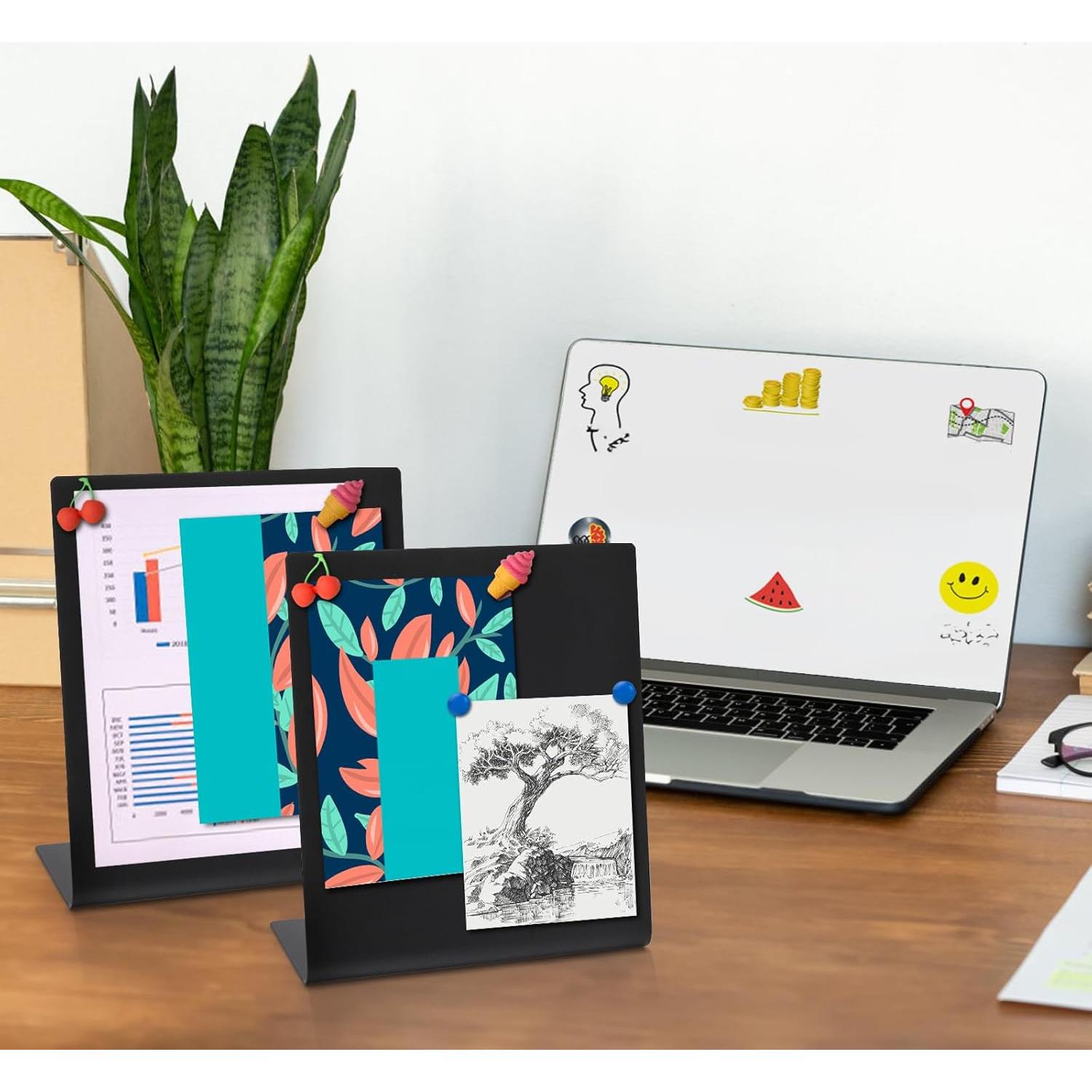 Tablero Magnético de Corcho Bekith 2 Piezas 27.94x24.89cm Negro