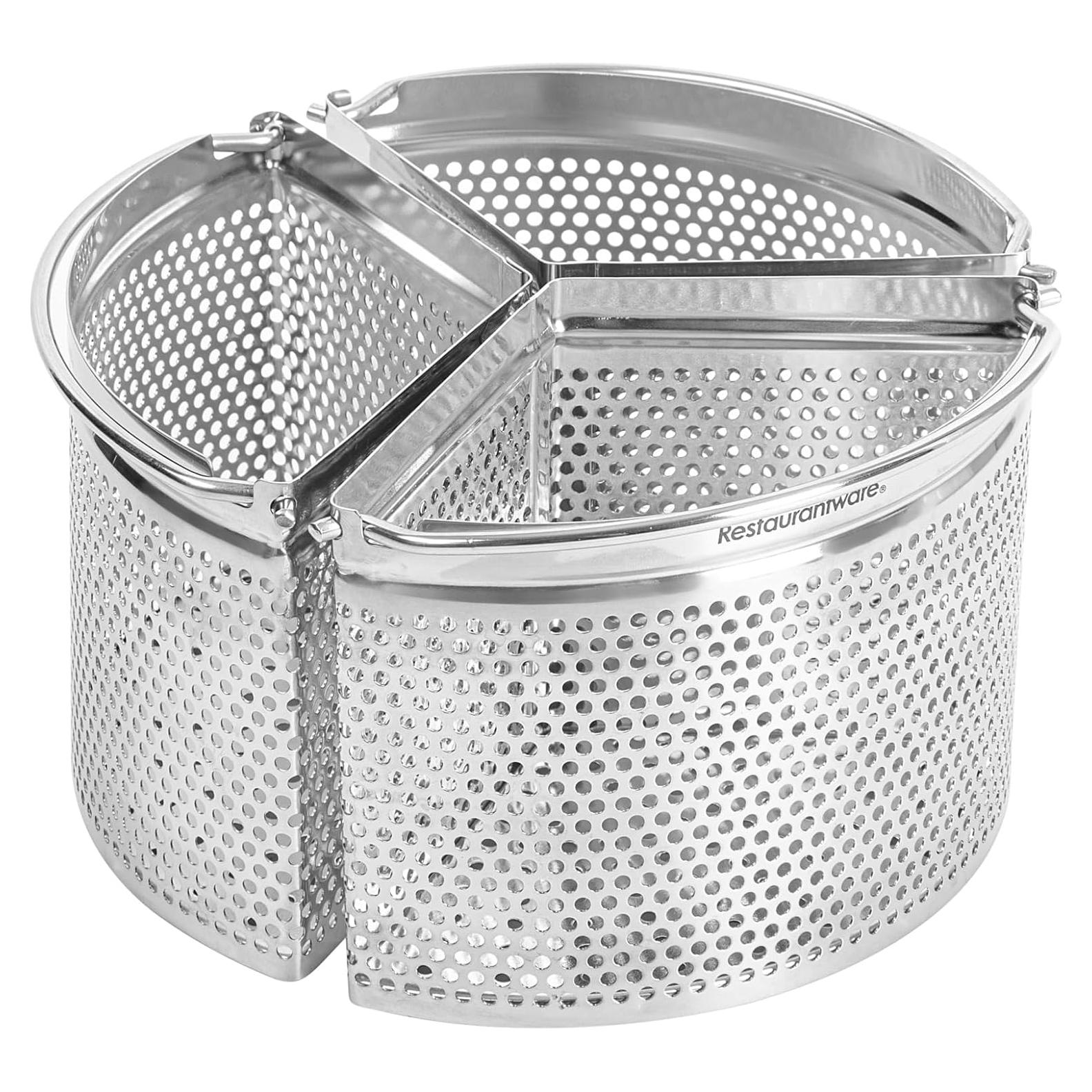 Cesta de Vapor 3 Piezas Restaurantware Acero Inoxidable 18.4 cm