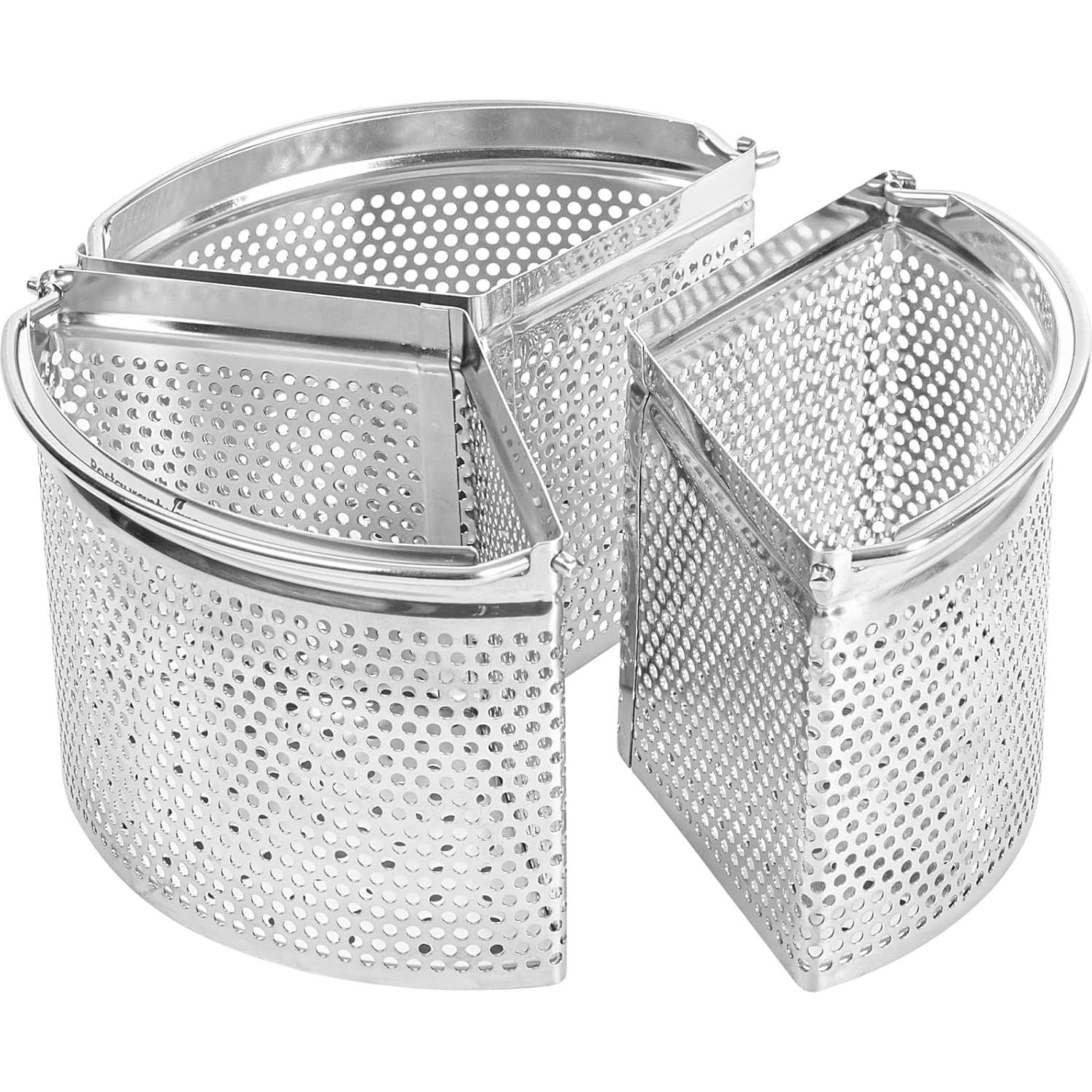 Cesta de Vapor 3 Piezas Restaurantware Acero Inoxidable 18.4 cm