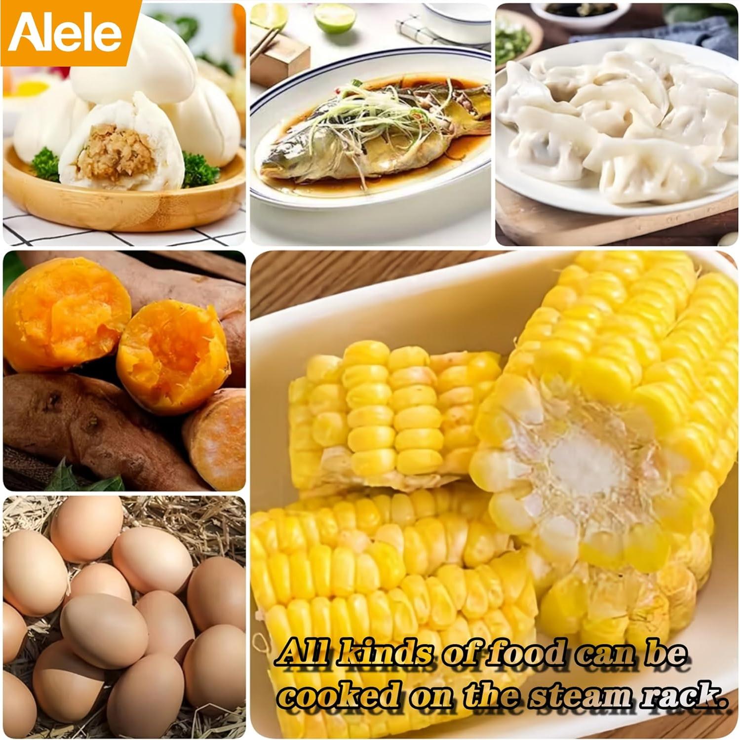 Rejilla de Vapor Alele Acero Inoxidable 6" (15.24 cm) 3 Piezas