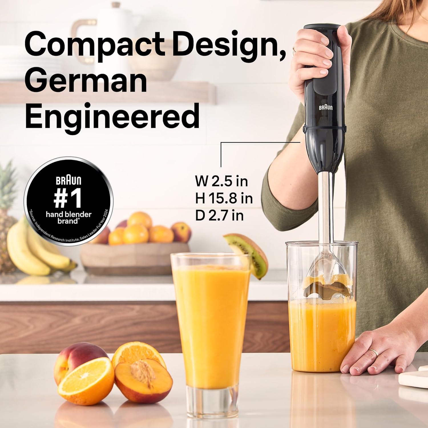 Batidora de Mano Braun MQ50202M - 21 Velocidades, 500W