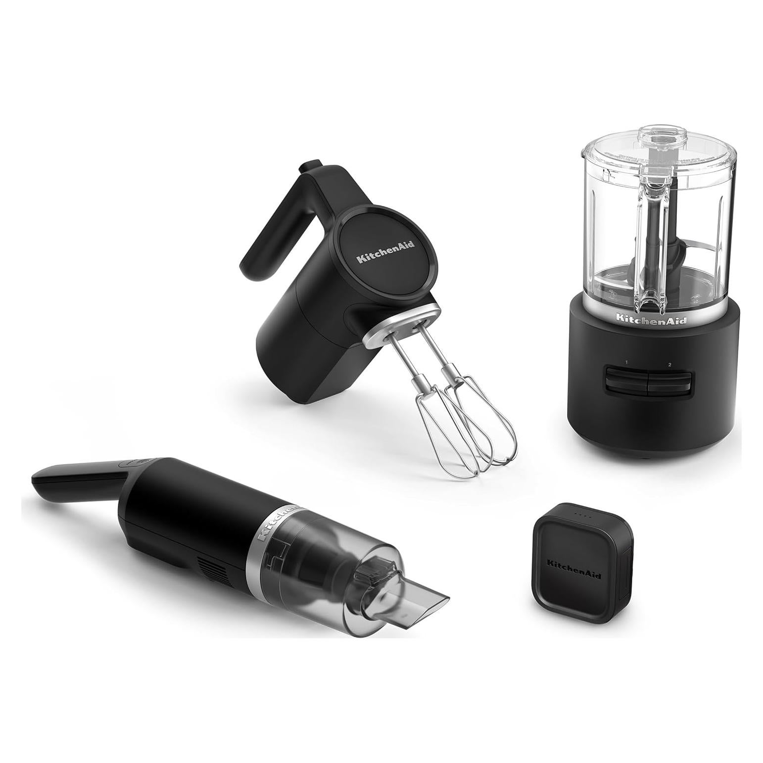 Kit Inalámbrico KitchenAid Go KBUR131 - Batidora, Picadora y Aspiradora