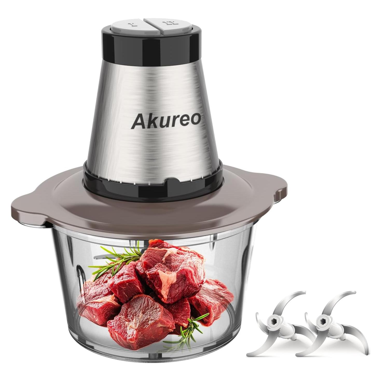 Picadora de Alimentos Eléctrica Akureo bz-01 2L 300W 2 Velocidades