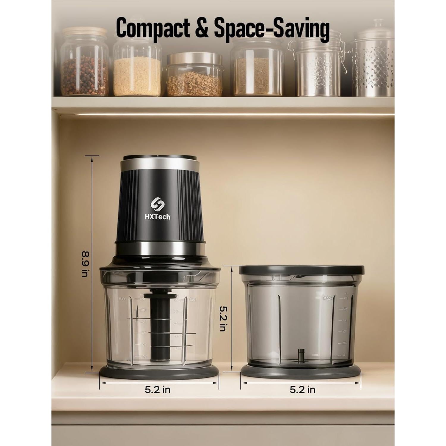 Procesador de Alimentos Eléctrico HXTech 2 Velocidades 1.72 kg