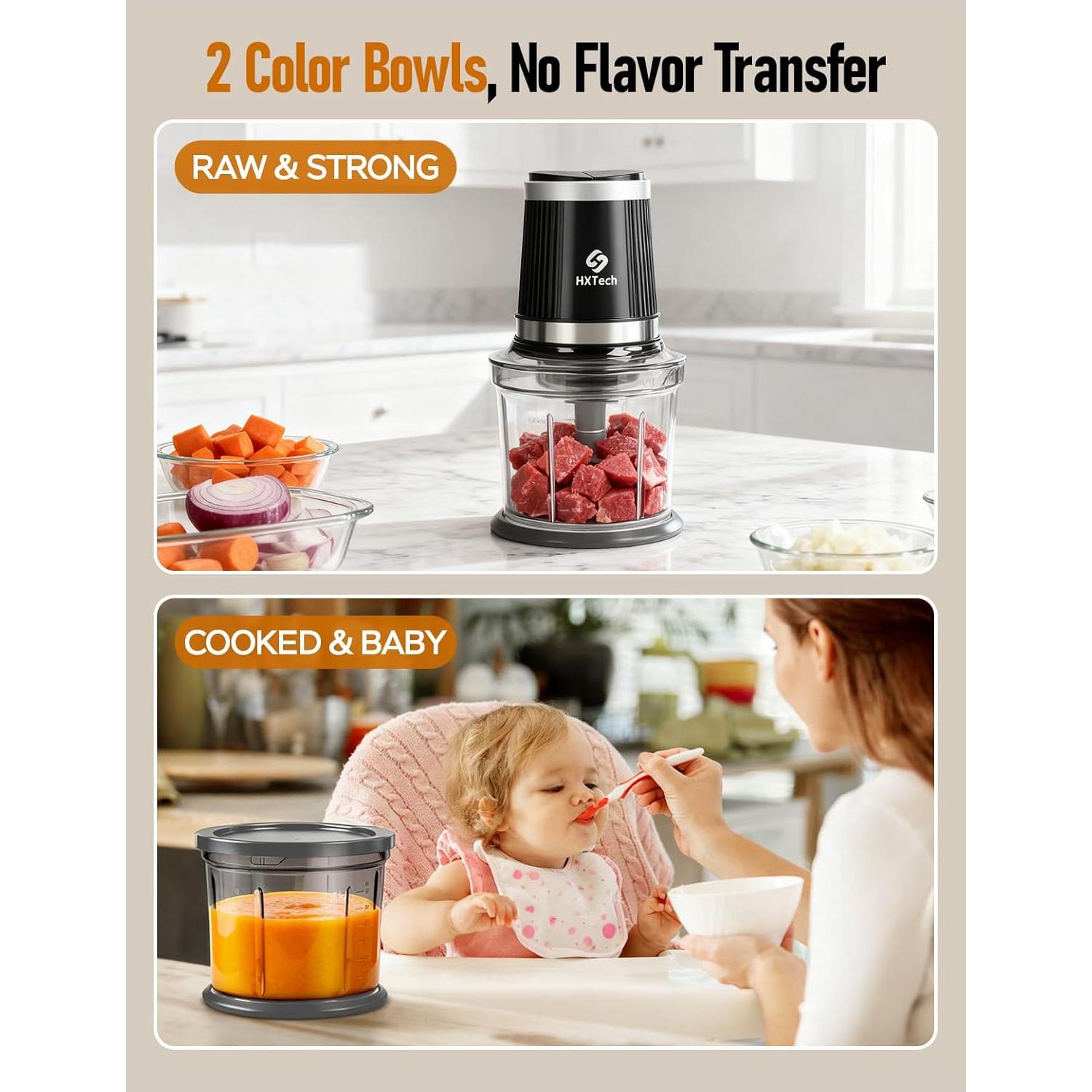Procesador de Alimentos Eléctrico HXTech 2 Velocidades 1.72 kg