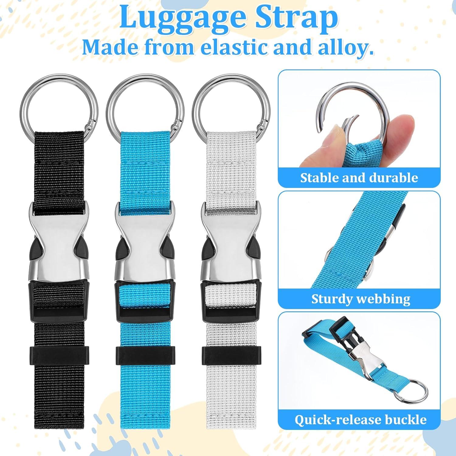 3 Correás de Equipaje Ajustables SynHHergyx - Nailon Resistente