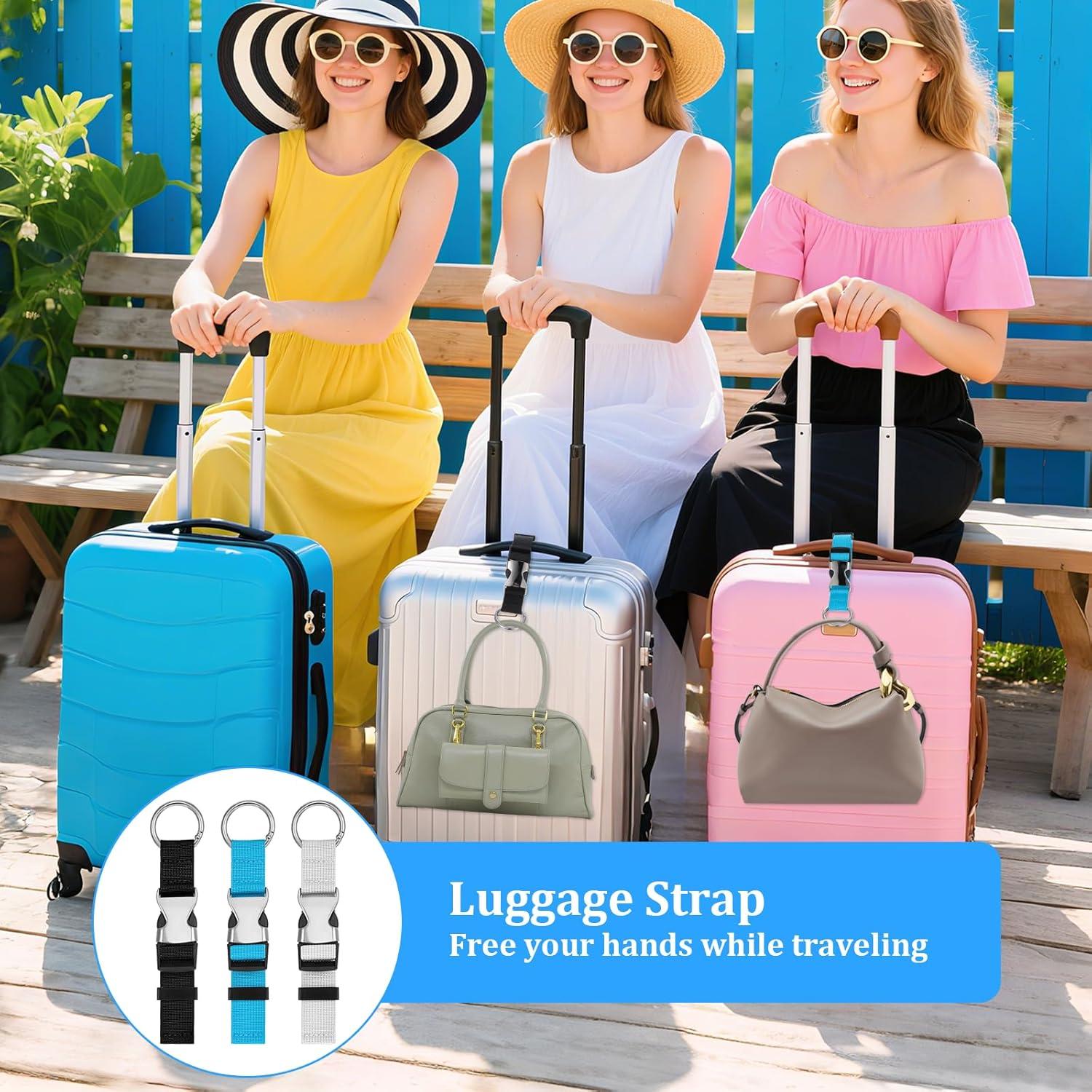 3 Correás de Equipaje Ajustables SynHHergyx - Nailon Resistente