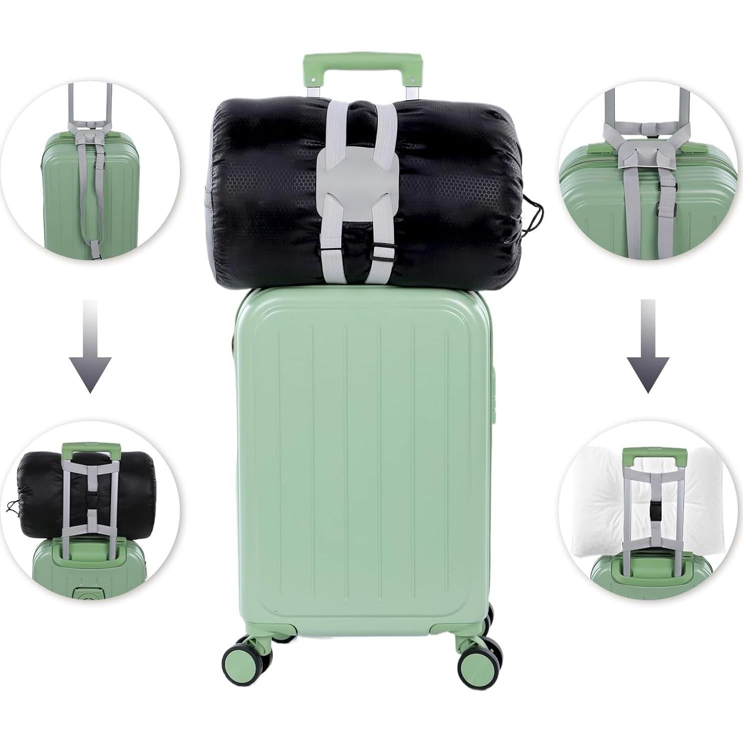 Paquete de 2 correas elásticas de equipaje Gsbnjuy 60 cm