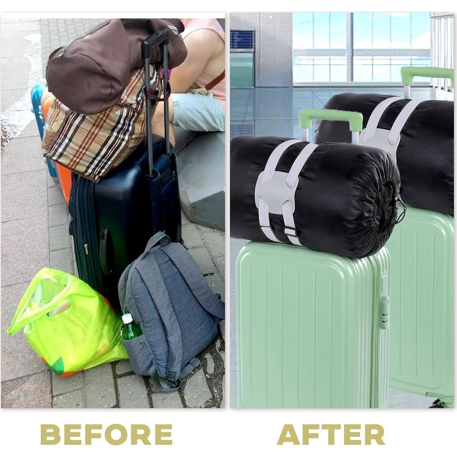 Paquete de 2 correas elásticas de equipaje Gsbnjuy 60 cm