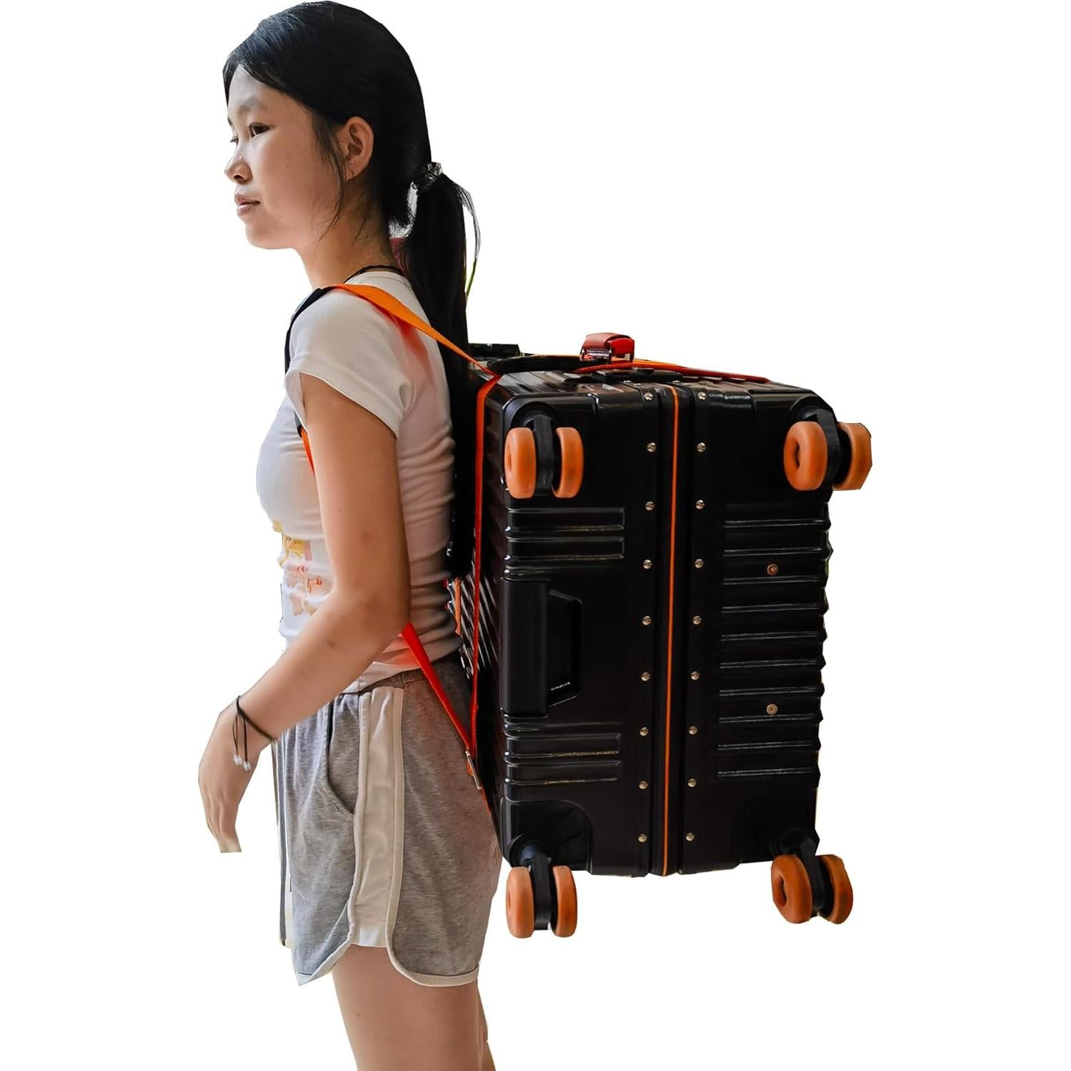 Correas de Equipaje Storbuffs Ajustables 2 Pcs 233.68 cm Naranja