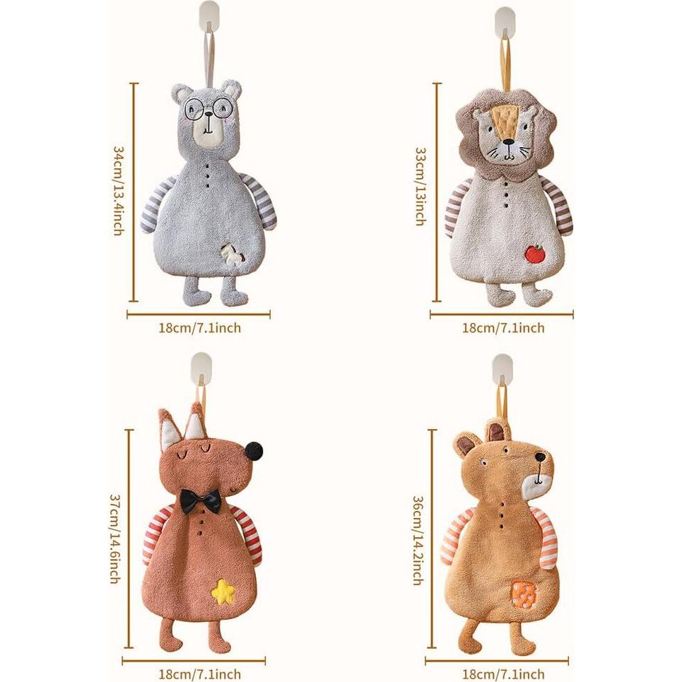 Toalla de Mano Animal Surakey Zorro 33x18cm Absorbente