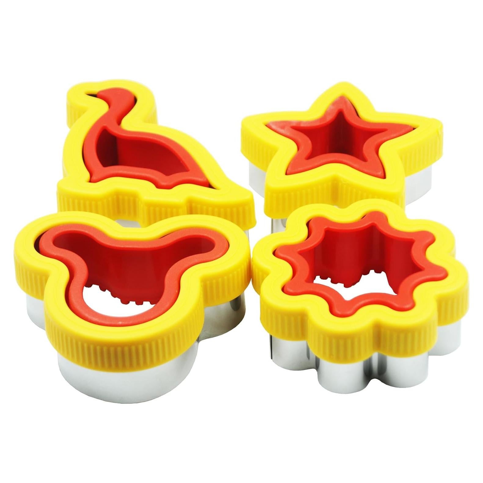 Juego de Cortadores y Selladores de Sándwich 4 PCS Acero Inoxidable