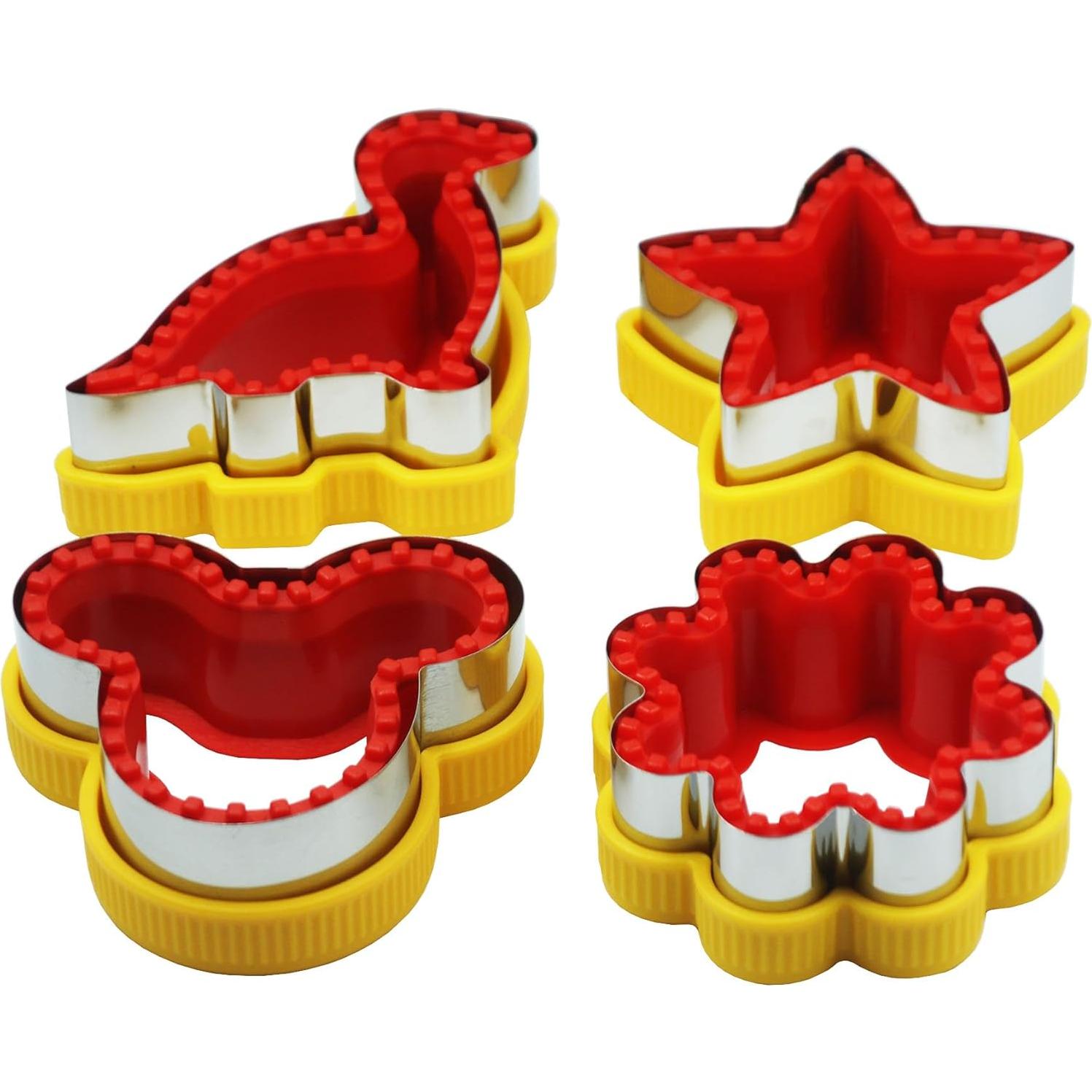 Juego de Cortadores y Selladores de Sándwich 4 PCS Acero Inoxidable