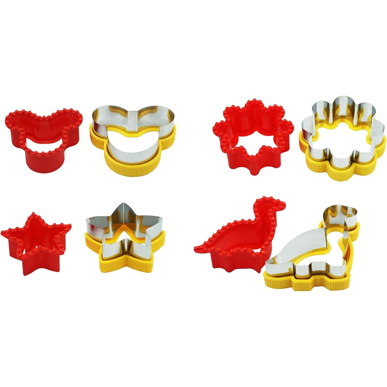 Juego de Cortadores y Selladores de Sándwich 4 PCS Acero Inoxidable