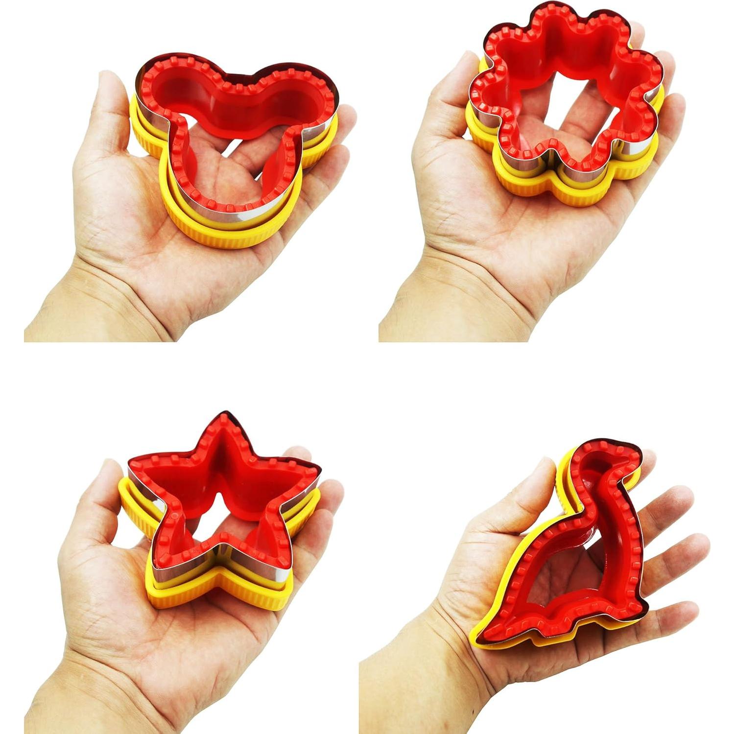 Juego de Cortadores y Selladores de Sándwich 4 PCS Acero Inoxidable