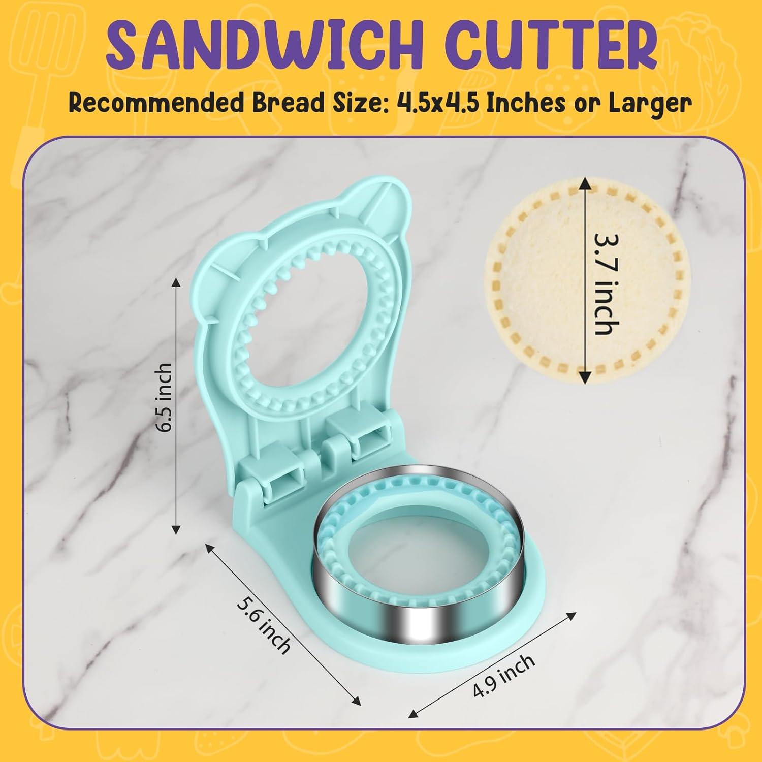 Cortador y Sellador de Sándwiches TACGEA Redondo Azul Claro