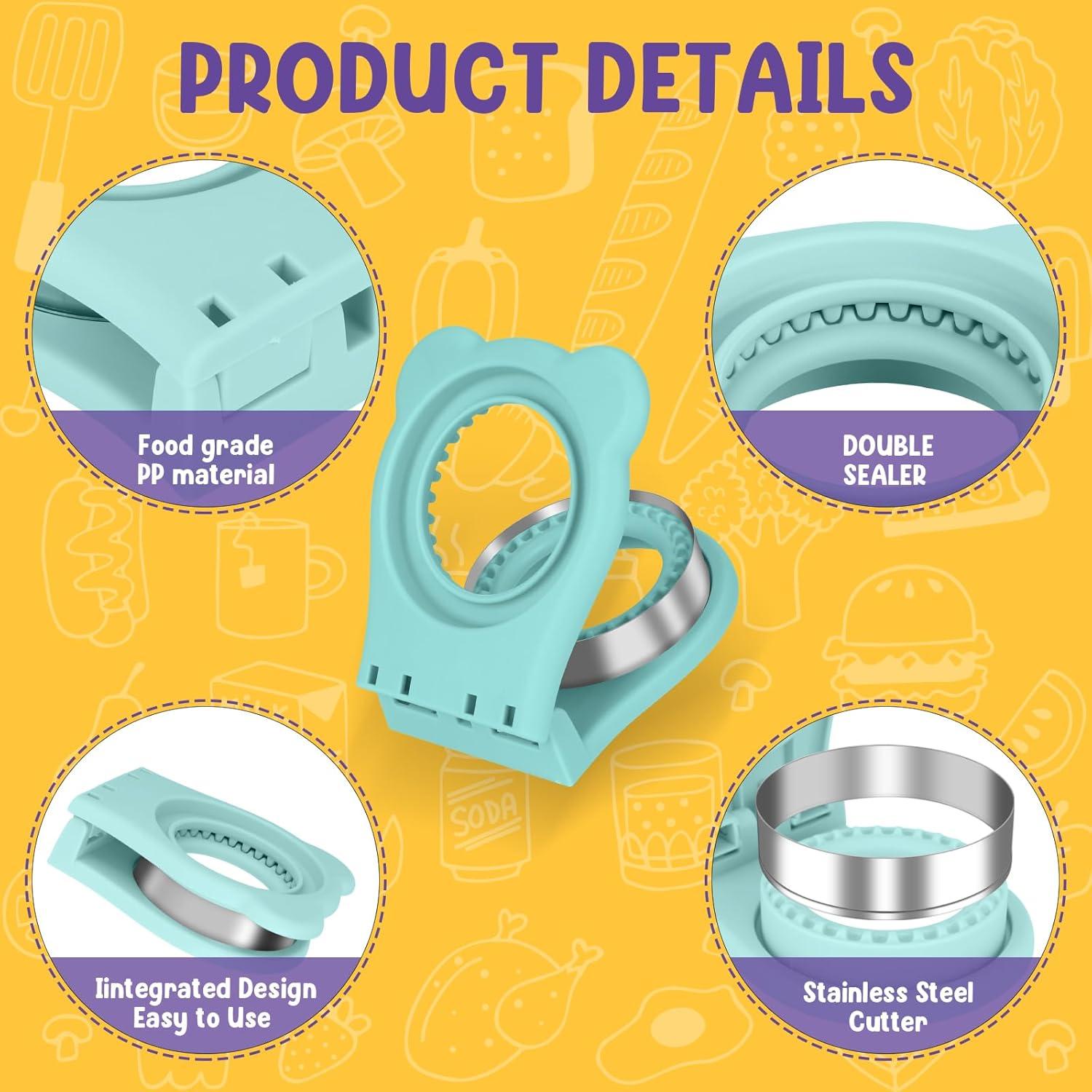 Cortador y Sellador de Sándwiches TACGEA Redondo Azul Claro