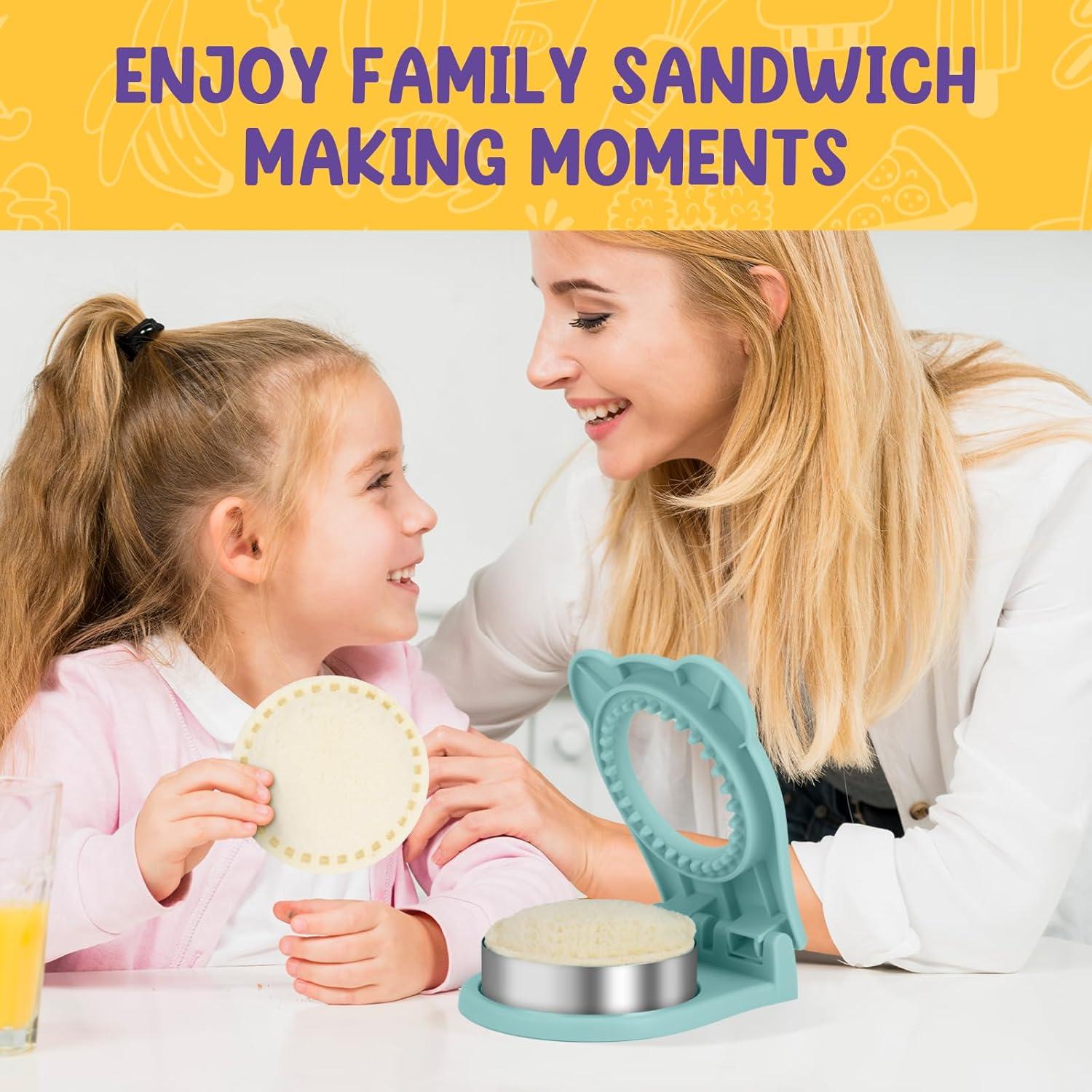 Cortador y Sellador de Sándwiches TACGEA Redondo Azul Claro