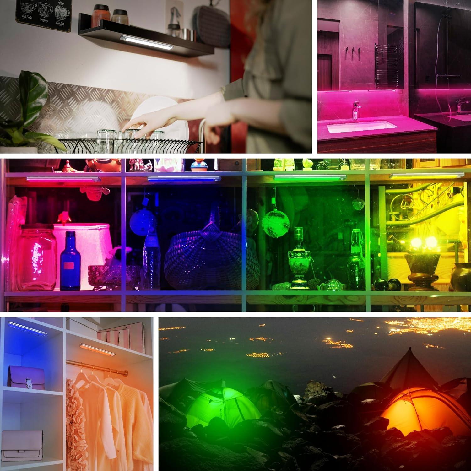 Lámpara LED de Pared LEPOTEC RGB 2 Pcs con Control Remoto