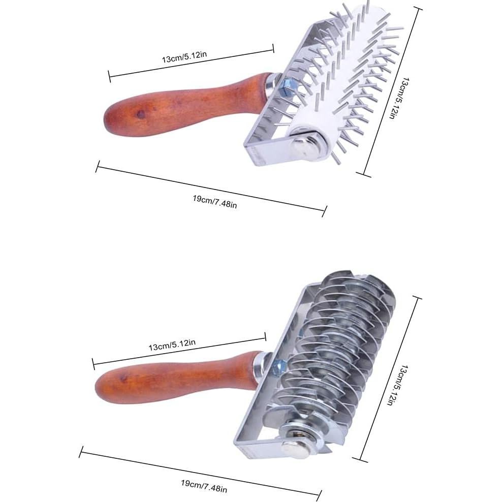 Rodillo y Cortador de Rejilla SagaSave - Acero Inoxidable 19x13cm