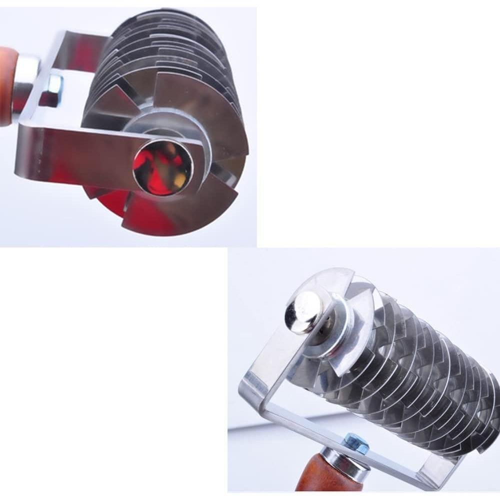 Rodillo y Cortador de Rejilla SagaSave - Acero Inoxidable 19x13cm