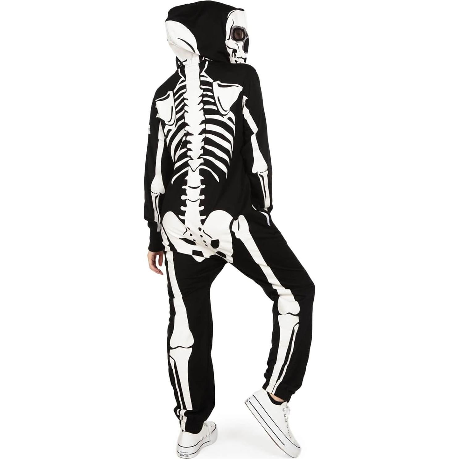 Disfraz de Esqueleto Tipsy Elves para Mujeres - Mono Cómodo