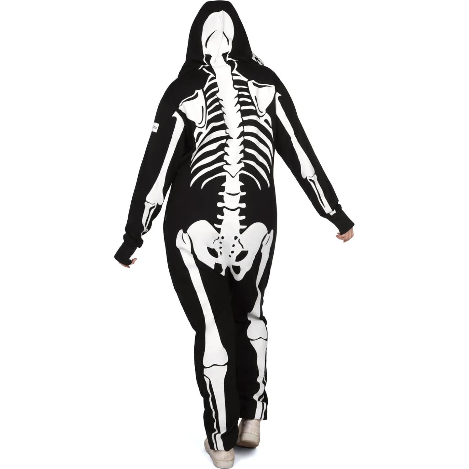 Disfraz de Esqueleto Tipsy Elves para Mujeres - Mono Cómodo