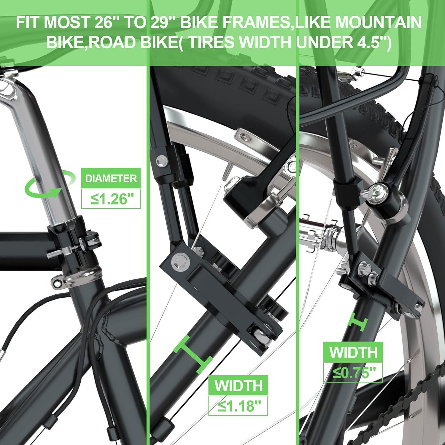 Portaequipajes Trasero de Bicicleta Reliancer 25kg Ajustable