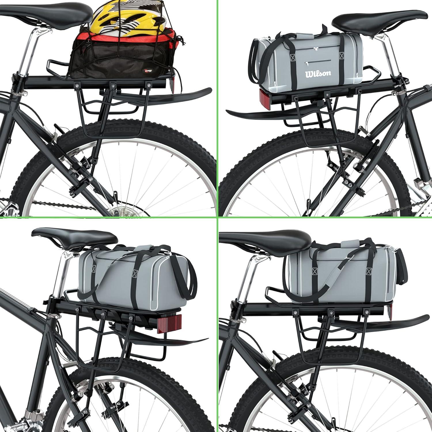 Portaequipajes Trasero de Bicicleta Reliancer 25kg Ajustable