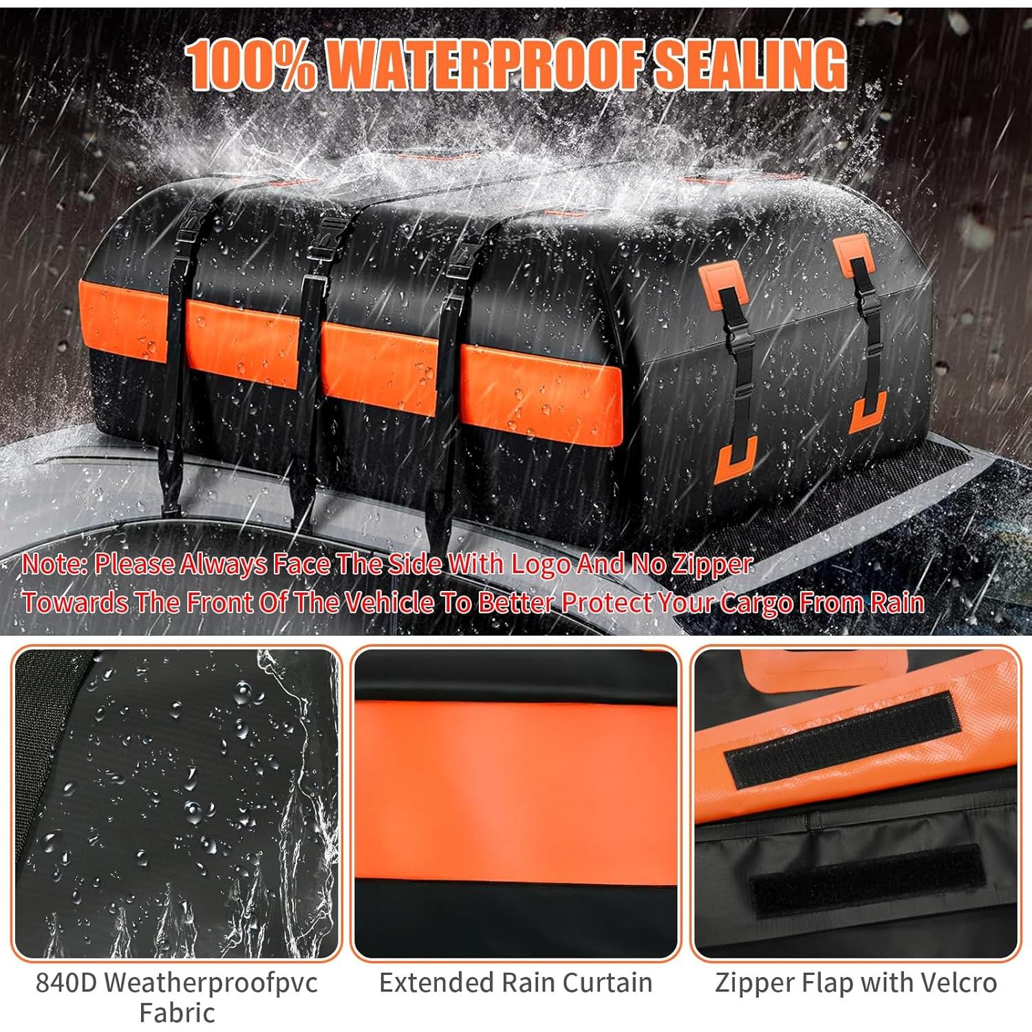 Bolsa de Carga de Techo Tldcdte 21 Pies Cúbicos Impermeable