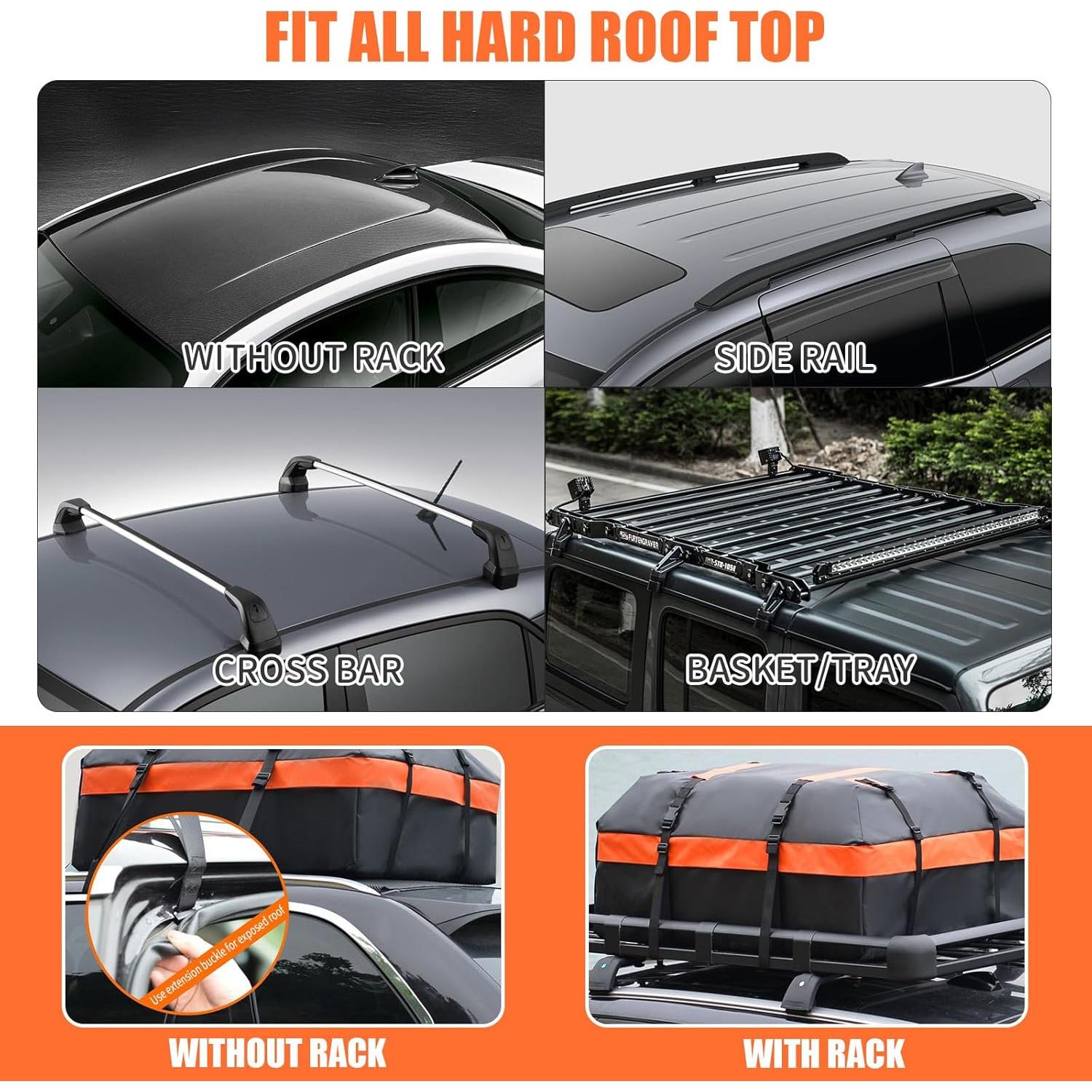 Bolsa de Carga de Techo Tldcdte 21 Pies Cúbicos Impermeable