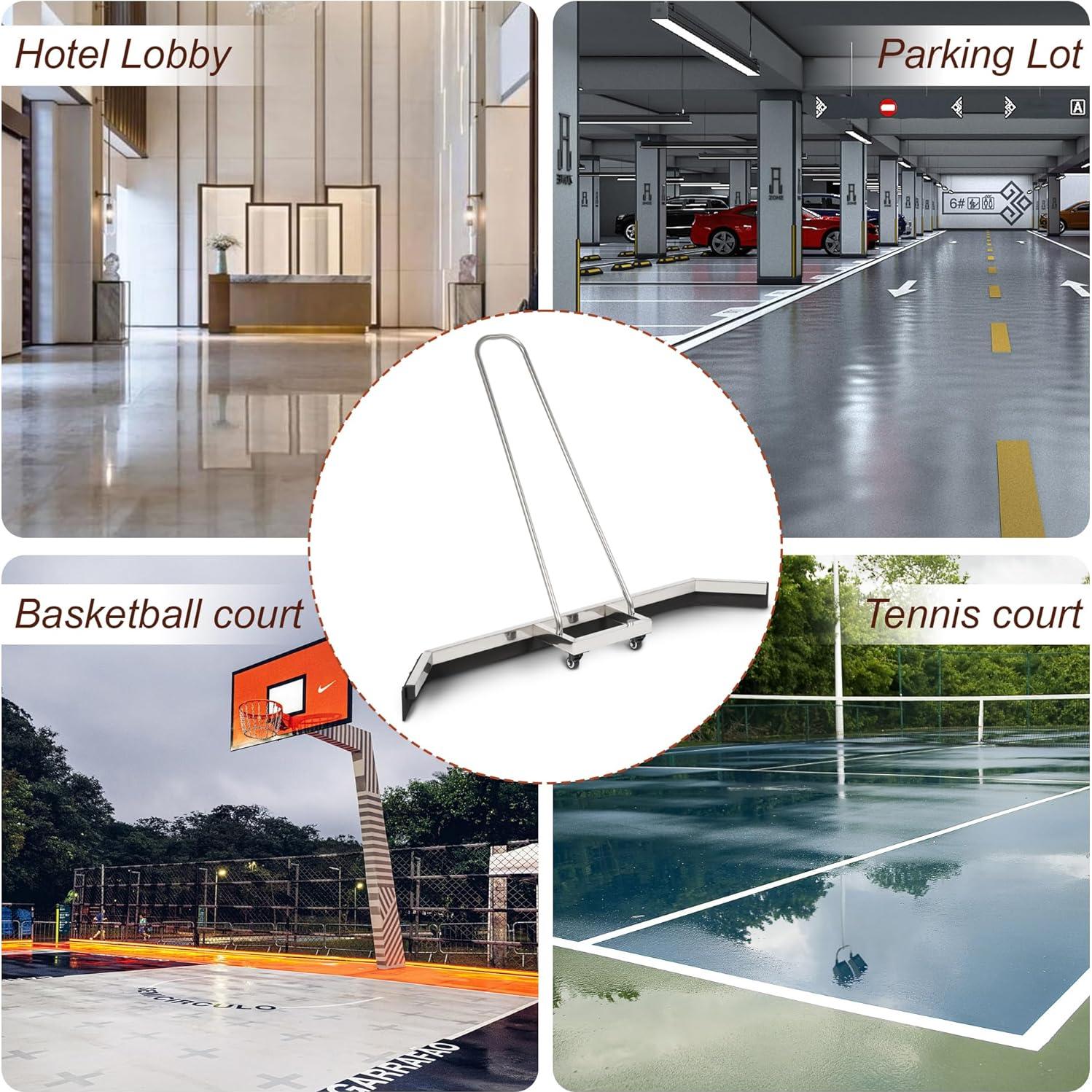 Limpiador de Canchas de Tenis AIWFL Acero Inoxidable 135x85cm