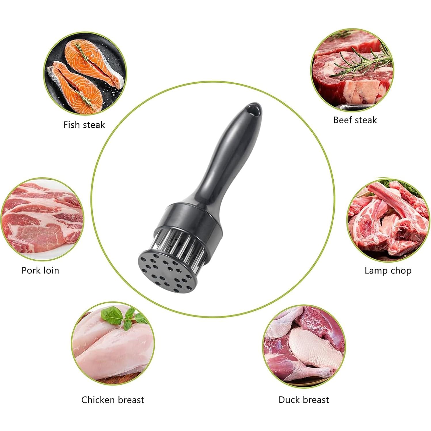Ablandador de Carne Profesional Anis - Acero Inoxidable 21 Cuchillas