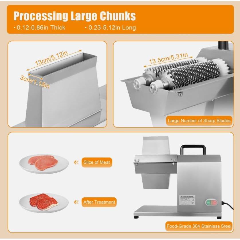 Máquina Ablandadora de Carne Eléctrica JDINAAS 450W 43x19x42cm