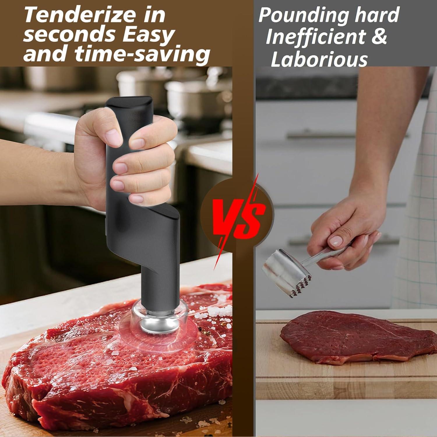 Ablandador de Carne Eléctrico YOTAN 37 Agujas Acero Inoxidable