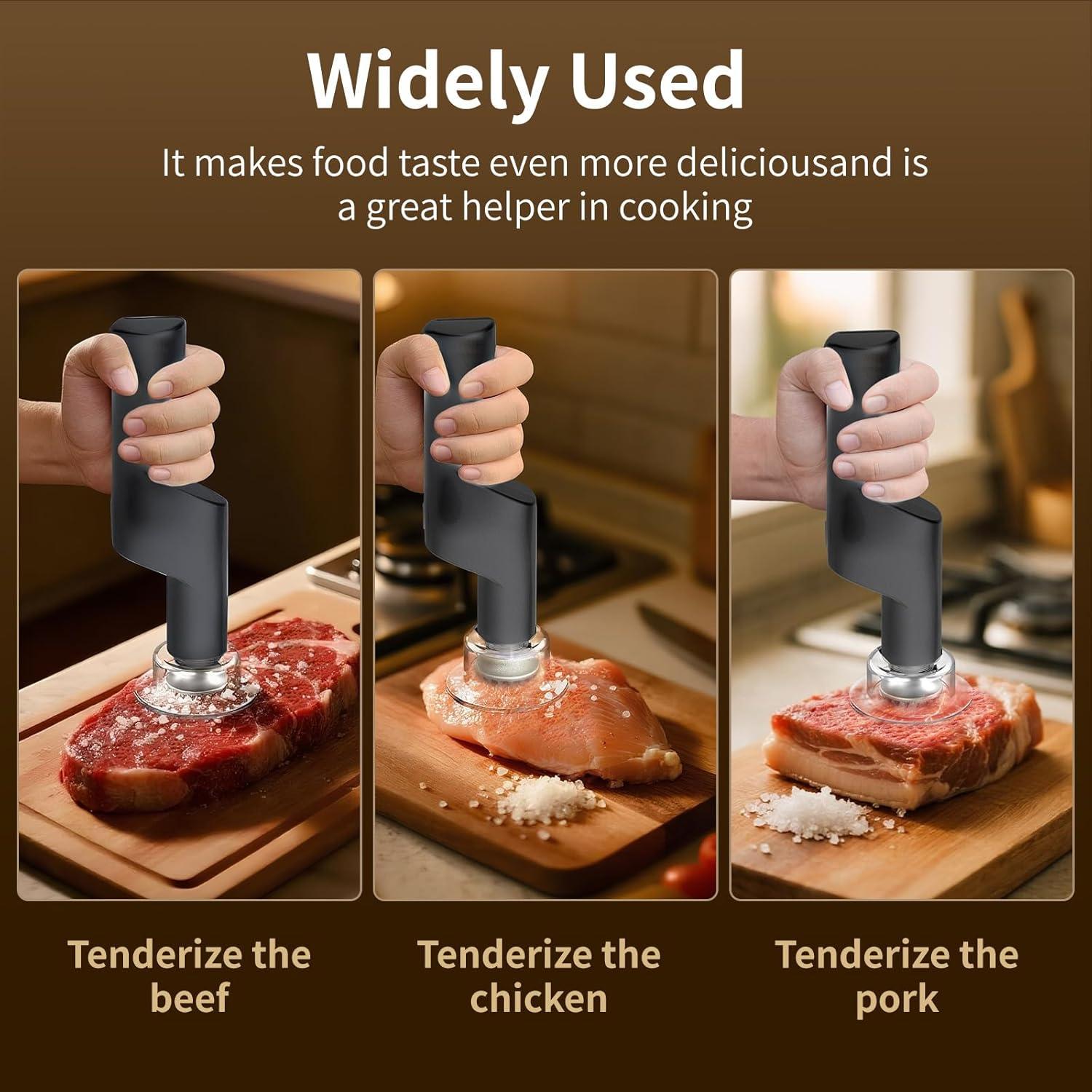 Ablandador de Carne Eléctrico YOTAN 37 Agujas Acero Inoxidable