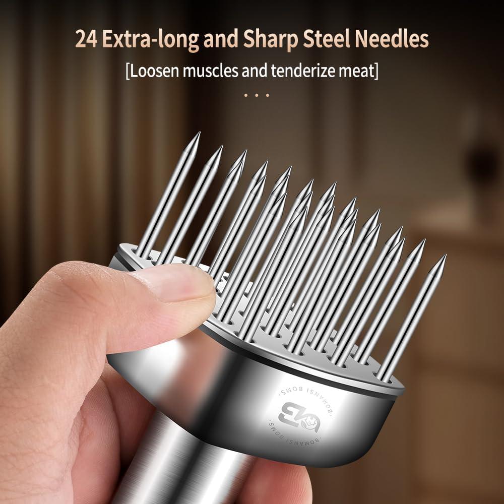 Ablandador de Carne BOMANSI BOMS Acero Inoxidable 316 24 Agujas