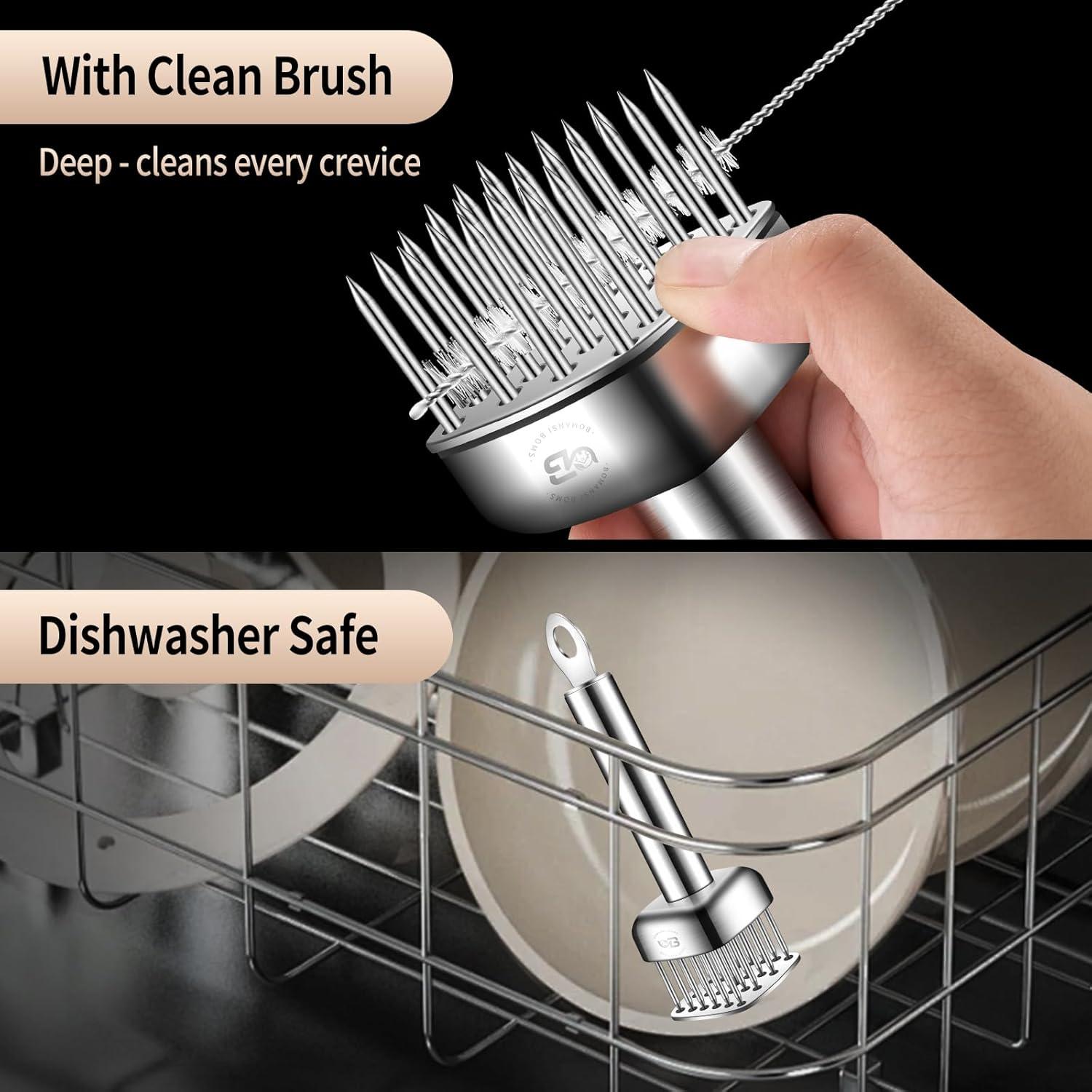 Ablandador de Carne BOMANSI BOMS Acero Inoxidable 316 24 Agujas