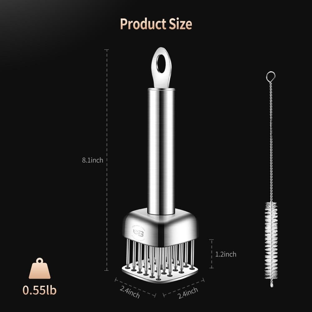 Ablandador de Carne BOMANSI BOMS Acero Inoxidable 316 24 Agujas
