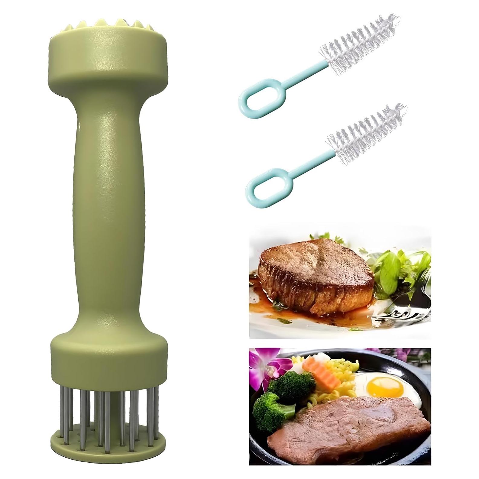 Ablandador de Carne NIXNEHC Doble Extremo 20 Agujas Inoxidable