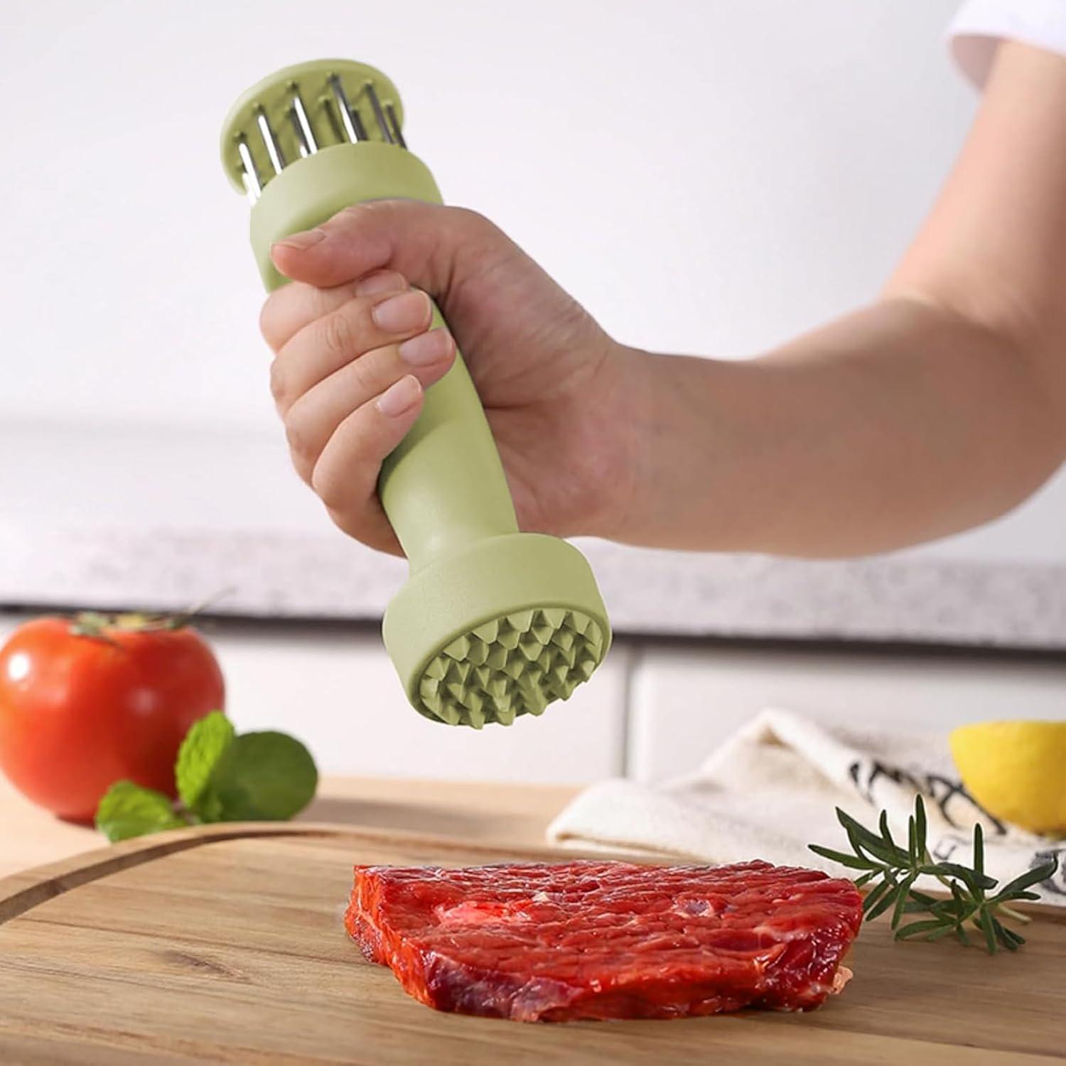 Ablandador de Carne NIXNEHC Doble Extremo 20 Agujas Inoxidable