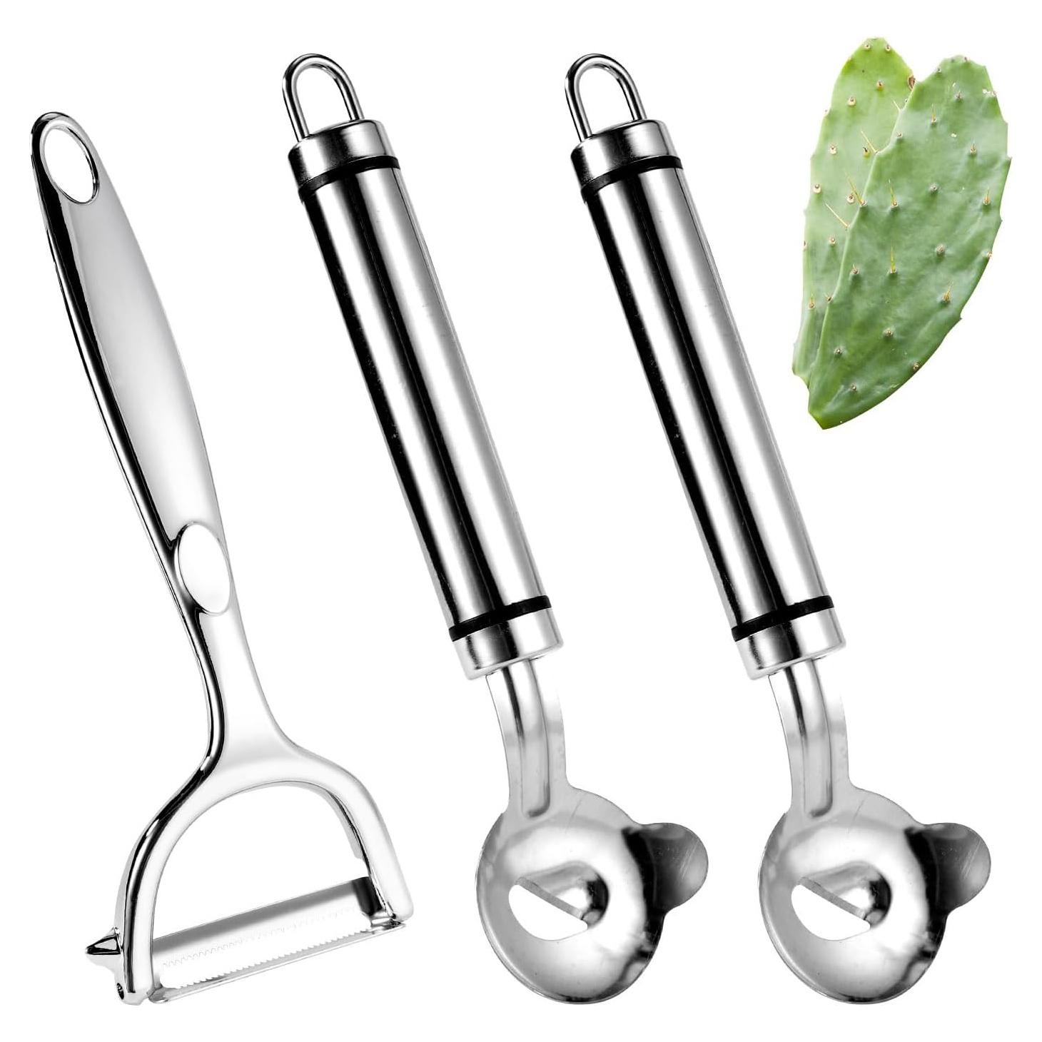 Juego de 3 Peladores de Cactus Lyreh - Acero Inoxidable