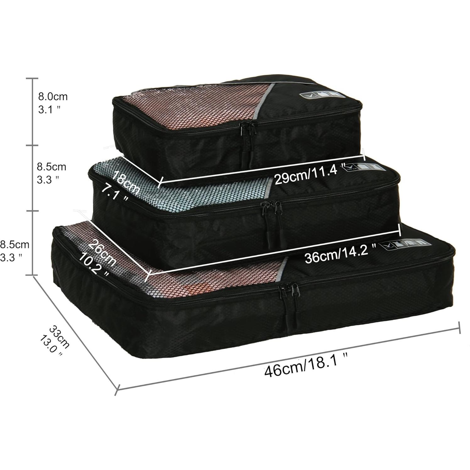 Set de 3 Cubos de Empaque Hynes Eagle - Organizador de Equipaje