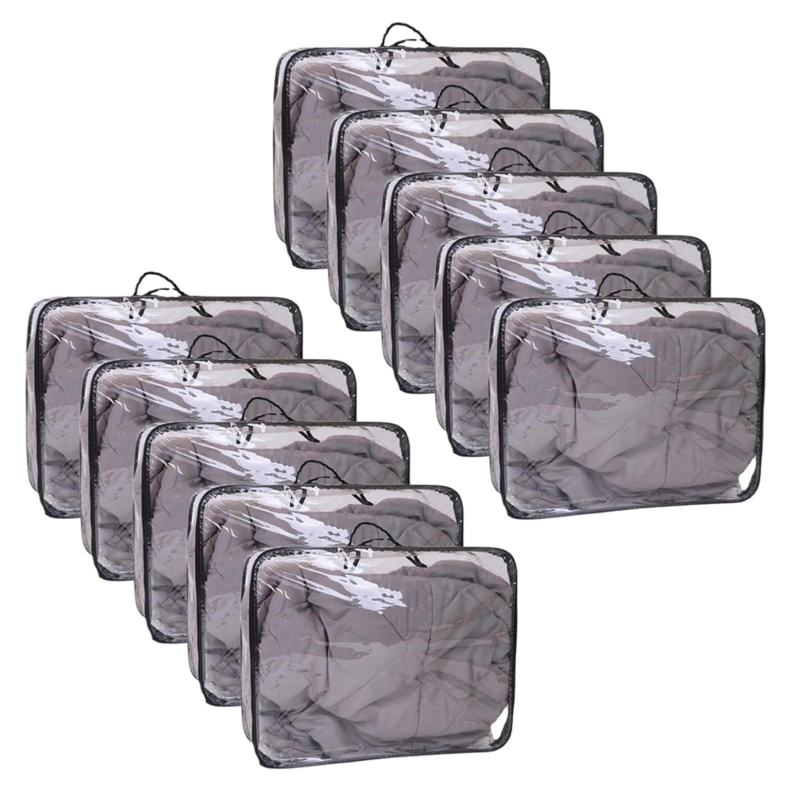 10 Cubos de Almacenamiento Transparentes Hyuetrsa 30x26x10cm