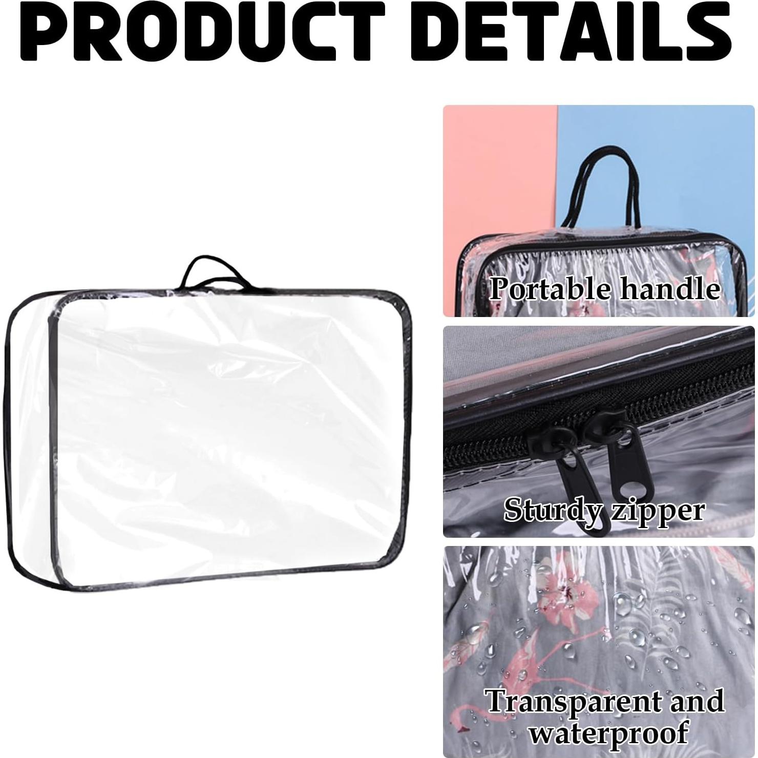 10 Cubos de Almacenamiento Transparentes Hyuetrsa 30x26x10cm