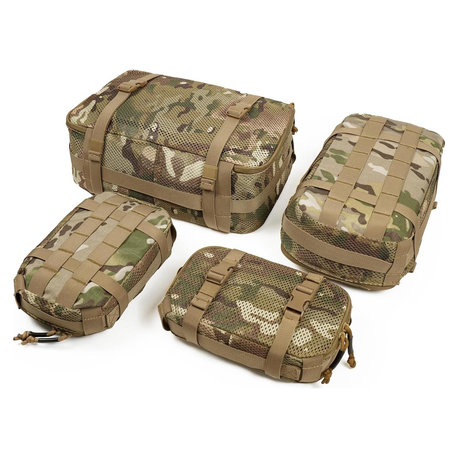 Set de 4 Cubos de Empaque Tácticos Molle 33x20cm