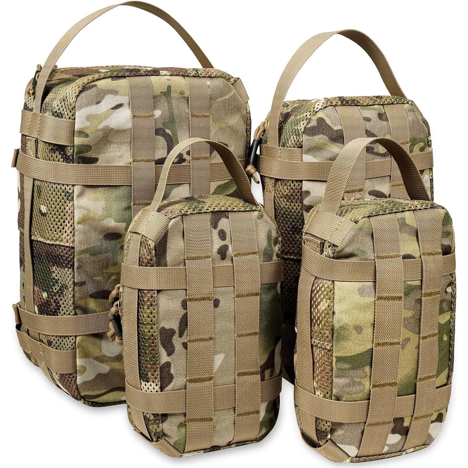 Set de 4 Cubos de Empaque Tácticos Molle 33x20cm