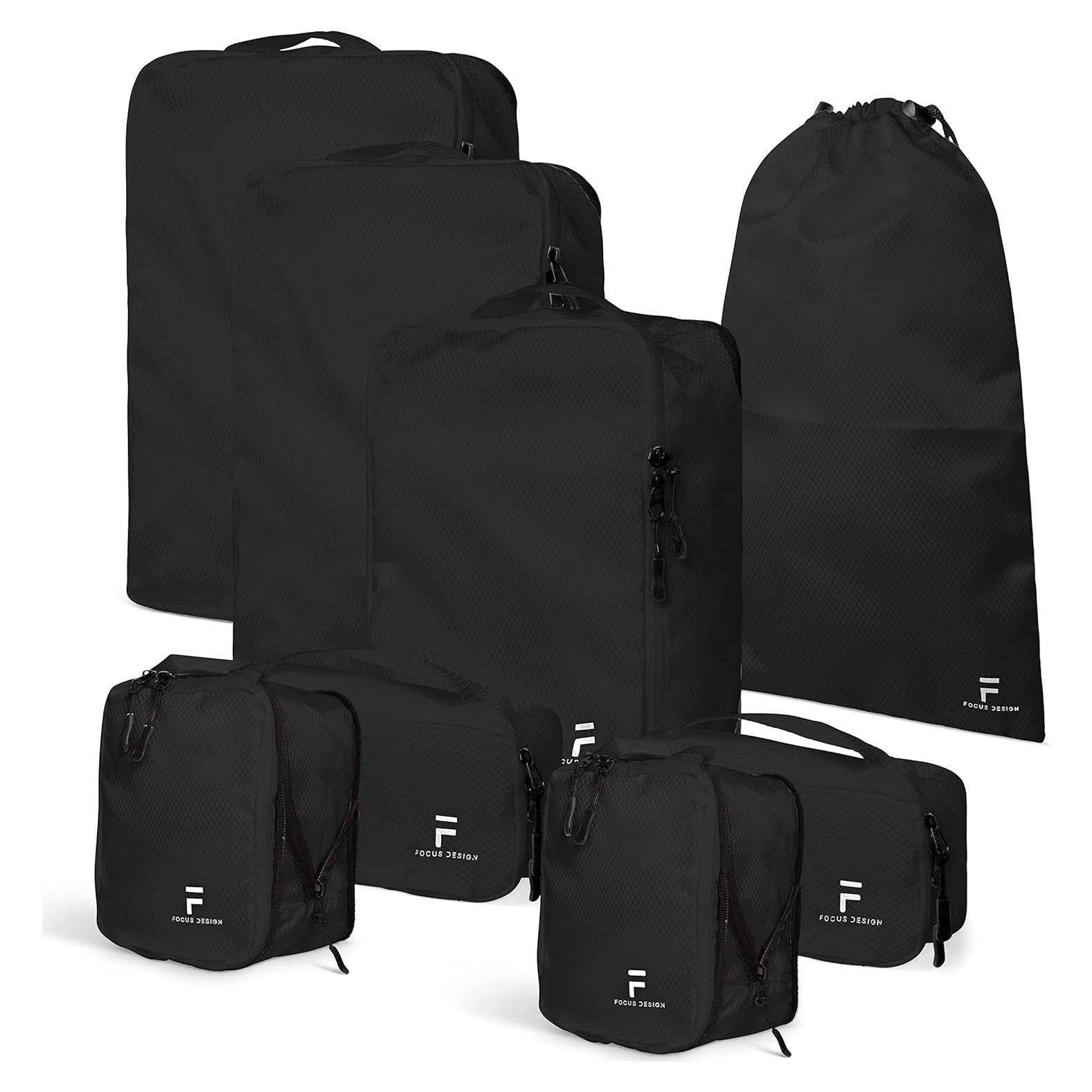 Juego de 8 Cubos de Compresión Focus Design - Negro