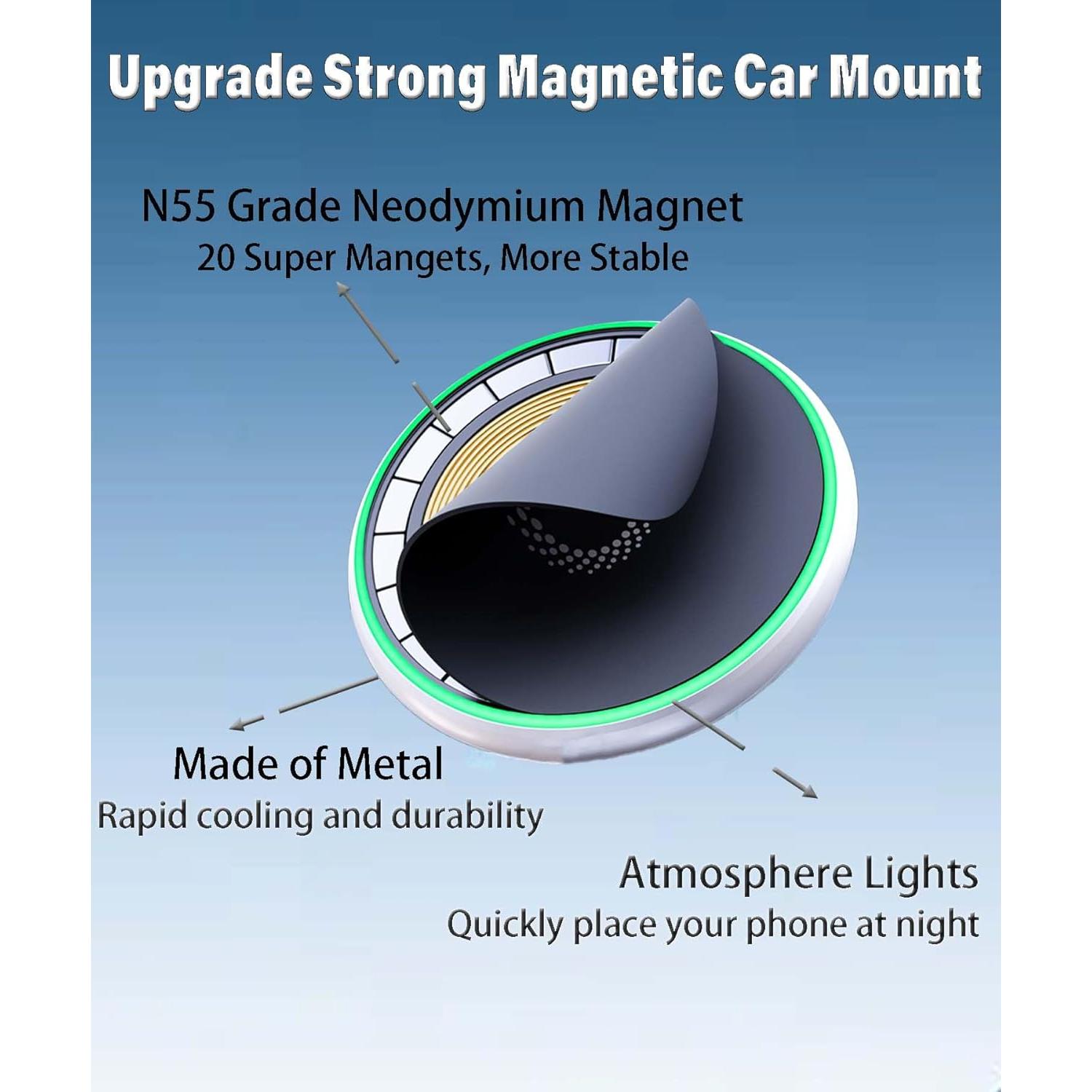 Soporte para Teléfono Toyota Tacoma 2024 2025 8" Carga Inalámbrica
